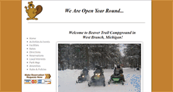 Desktop Screenshot of beavertrailcampground.com